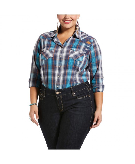 Western shirts plus size sales ladies